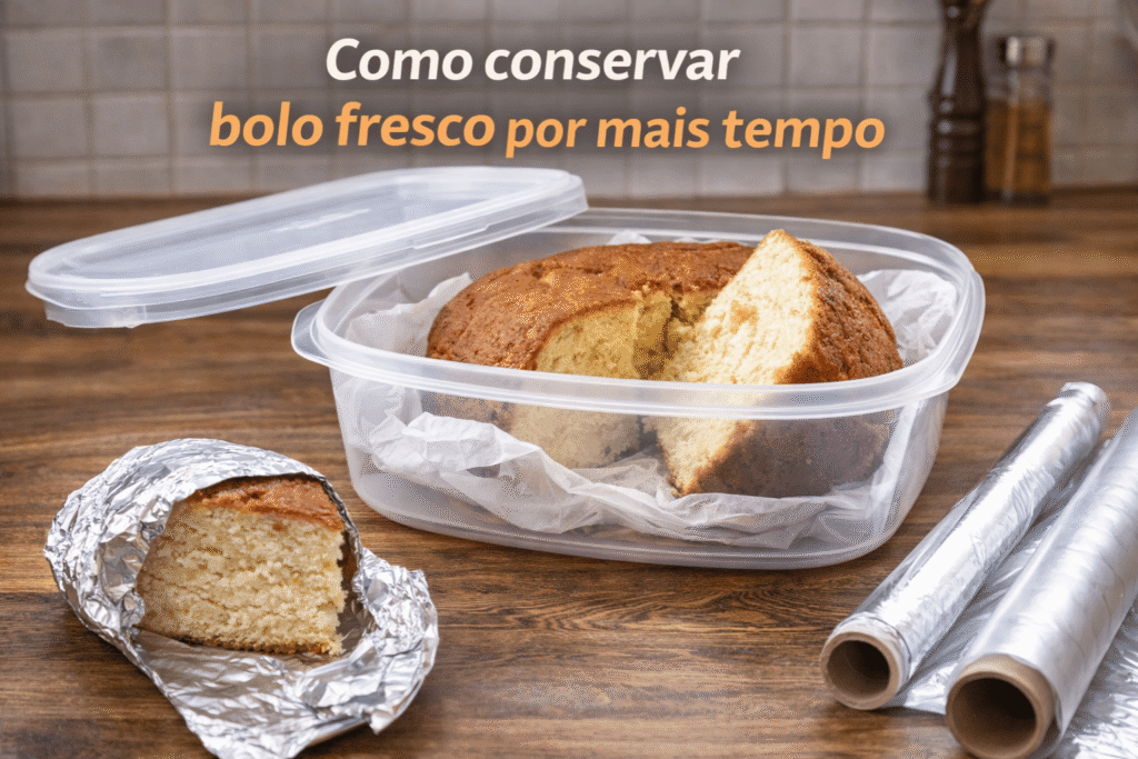 Como conservar bolo fresco por mais tempo