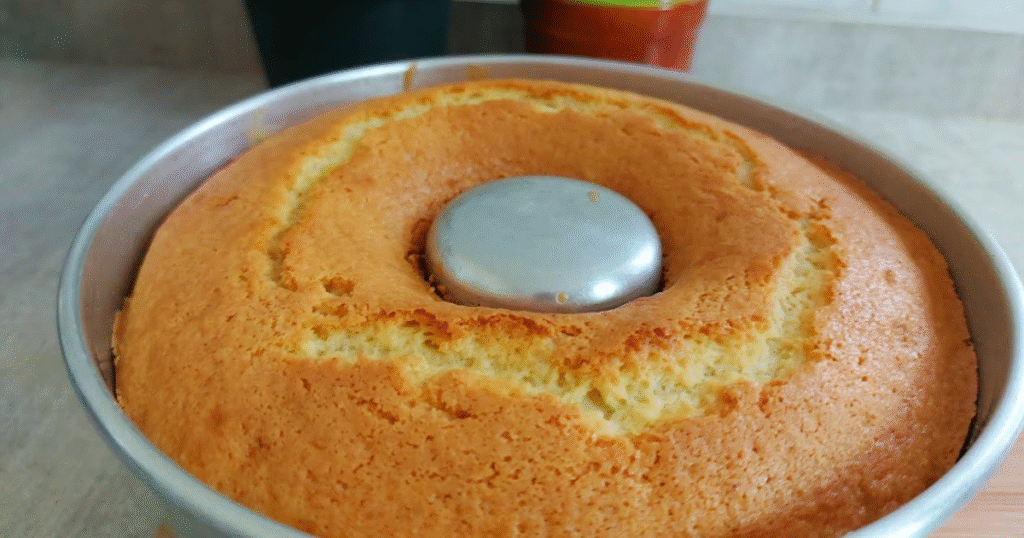 Bolo fofinho feito com água