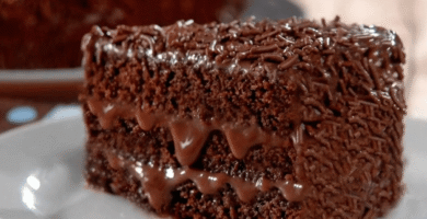 Bolo de chocolate fofinho