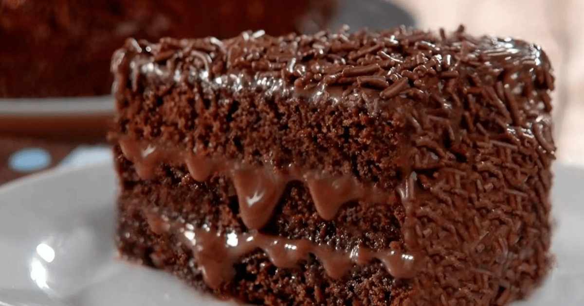 Bolo de chocolate fofinho