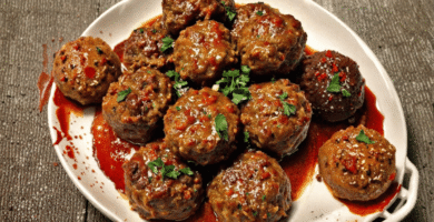 Essas almôndegas ficam bem macias por dentro, douradinhas por fora e mergulhadas em um molho encorpado e saboroso.
