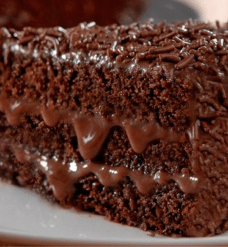 Bolo de chocolate úmido