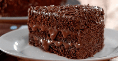 Bolo de chocolate úmido