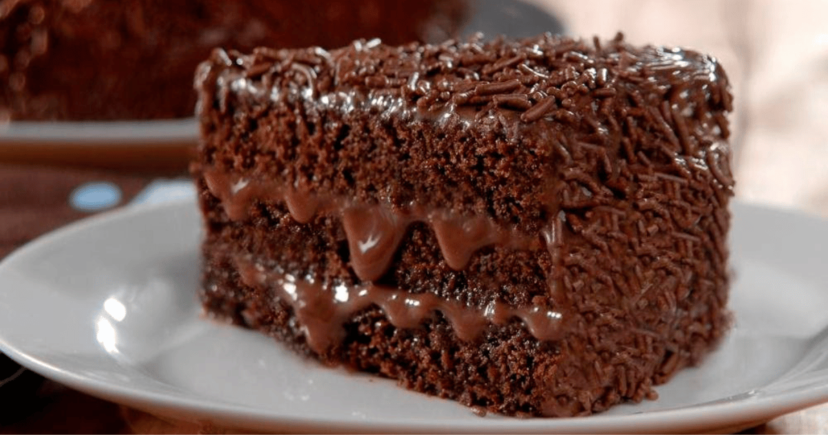 Bolo de chocolate úmido