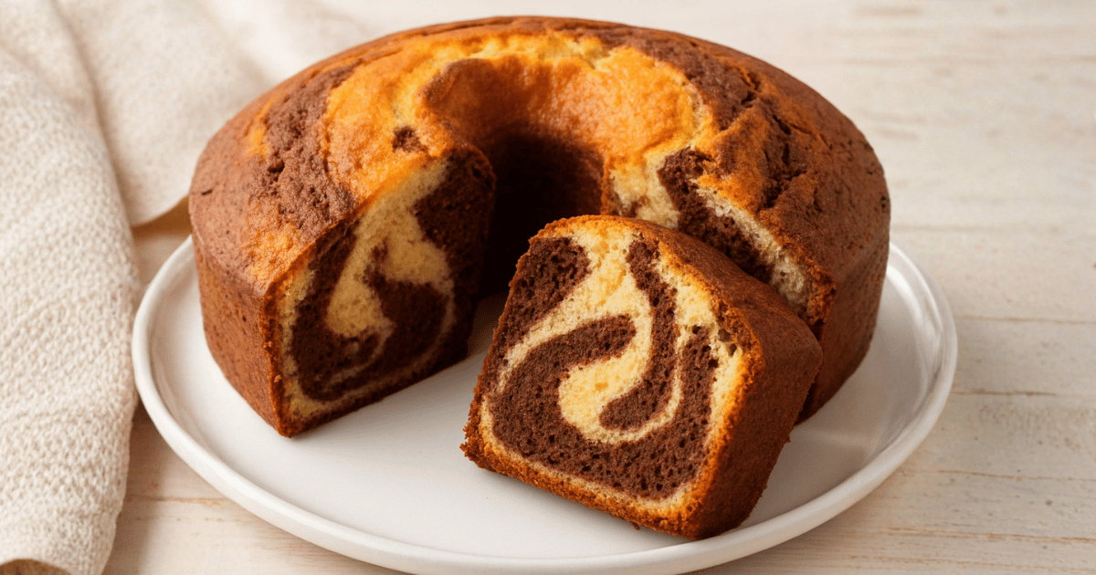 Bolo mármore fofinho