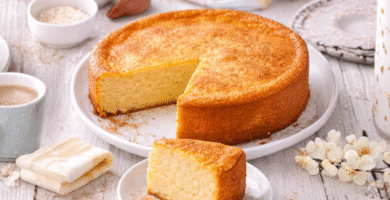 Torta de batata doce simples e cremosa