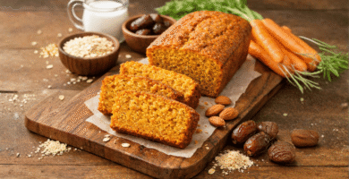 Bolo de cenoura saudável sem óleo