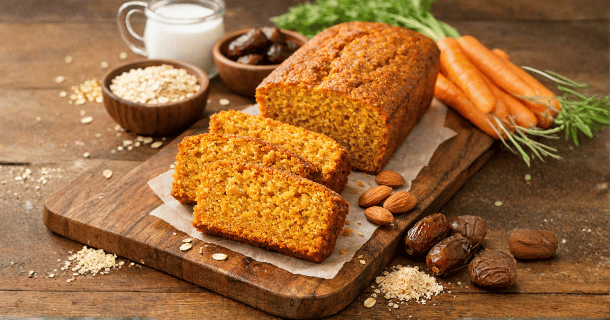 Bolo de cenoura saudável sem óleo