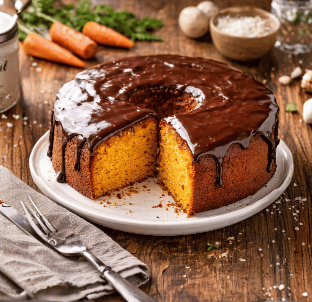 Bolo de cenoura sem óleo e sem manteiga