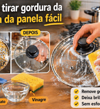 Como tirar gordura da tampa da panela