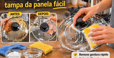 Como tirar gordura da tampa da panela