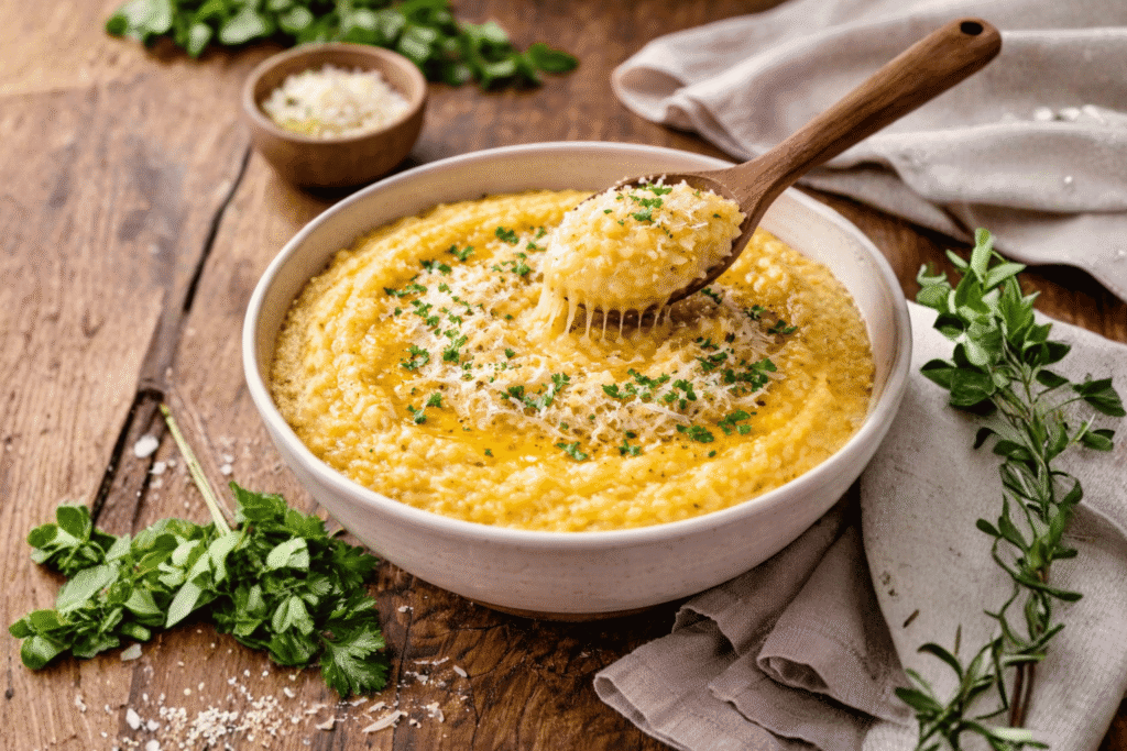 Polenta de cuscuz: receita simples, cremosa e perfeita para o dia a dia