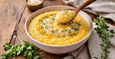 Polenta de cuscuz: receita simples, cremosa e perfeita para o dia a dia
