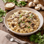 Risoto de cogumelos paris