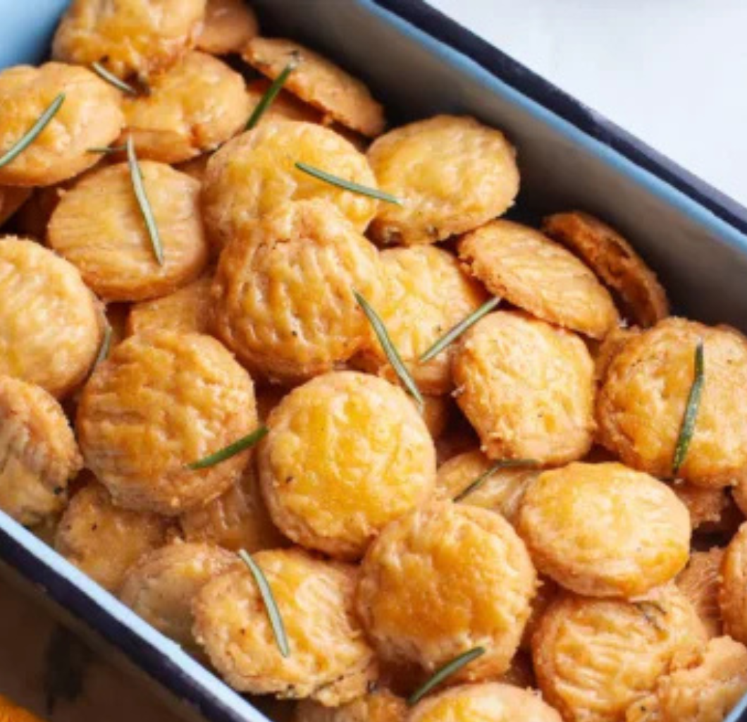 Biscoito de queijo parmesão