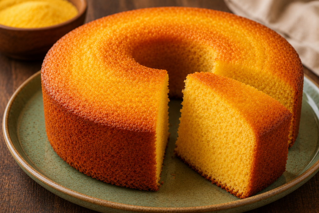 Bolo de Fubá com 3 Ingredientes: Receita Simples, Rápida e Econômica