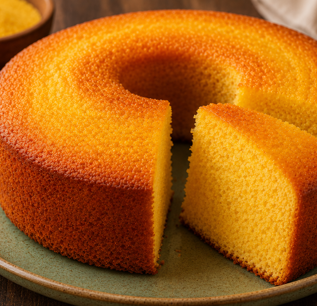 Bolo de fubá com 3 ingredientes