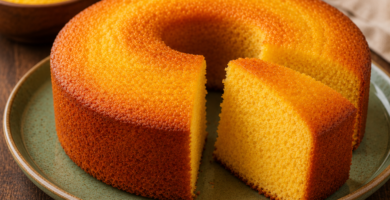 Bolo de Fubá com 3 Ingredientes: Receita Simples, Rápida e Econômica