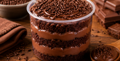 Bolo no Pote de Brigadeiro: Receita Cremosa, Fácil e Perfeita para Vender
