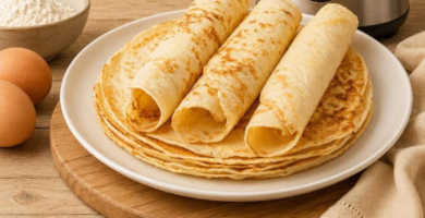 Massa de panqueca simples e fofinha: a receita que deixa qualquer almoço mais gostoso