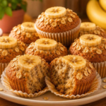 Muffin de banana com aveia