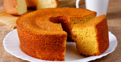Receita de bolo simples caseiro