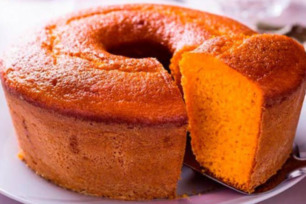 Bolo de cenoura sem oleo e açúcar