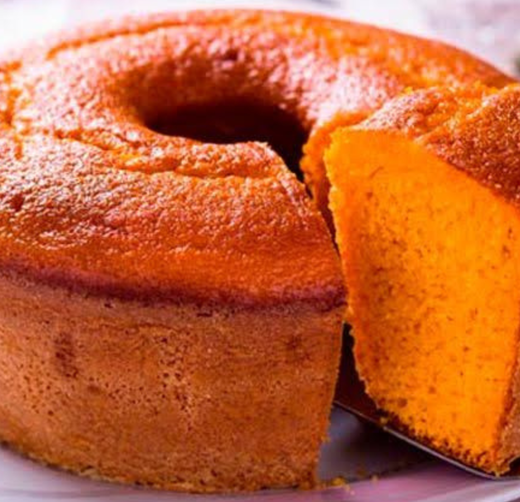 Bolo de cenoura sem oleo e açúcar