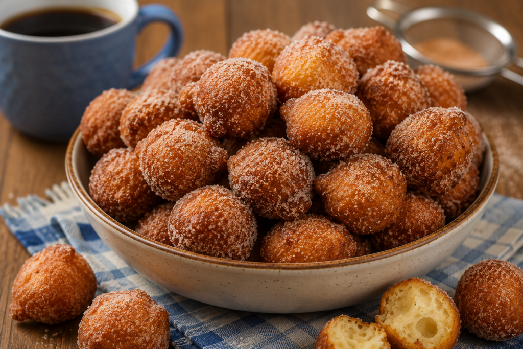 Receita de bolinho de chuva tradicional simples com água