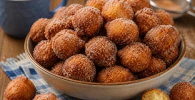 Receita de bolinho de chuva tradicional simples com água