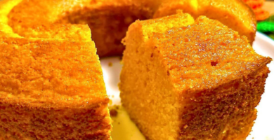 bolo de cenoura sem óleo e leite