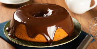 Bolo de cenoura sem oleo com aveia