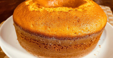 Bolo de cenoura sem óleo no liquidificador