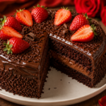 Bolo de chocolate para dia dos namorados