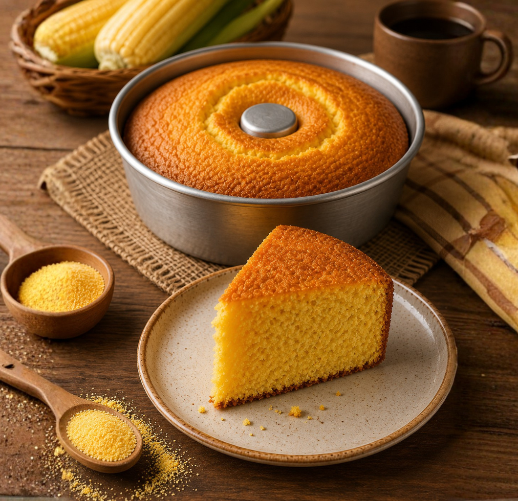 Bolo de fubá fofinho da vovó