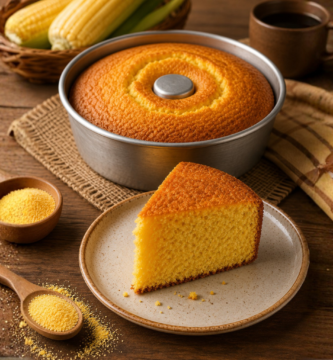 Bolo de fubá fofinho da vovó