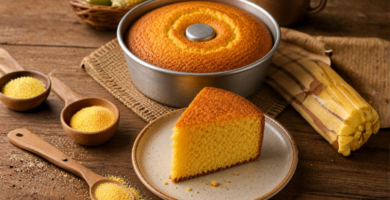 Bolo de fubá fofinho da vovó