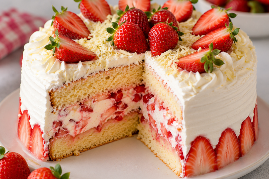 Bolo de morango