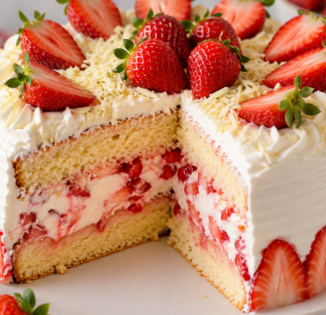 Bolo de morango