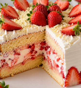Bolo de morango