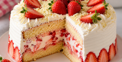 Bolo de morango