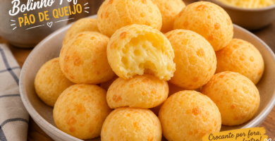 Bolinho Fofo de Pão de Queijo: Receita Fácil, Macia por Dentro e Crocante por Fora