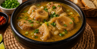 Como fazer caldo de mocotó