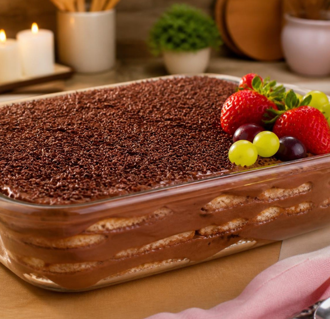 Pavê de chocolate cremoso
