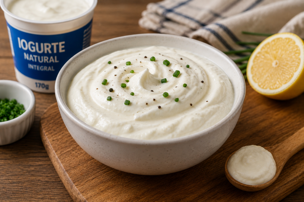 Sour cream com iogurte