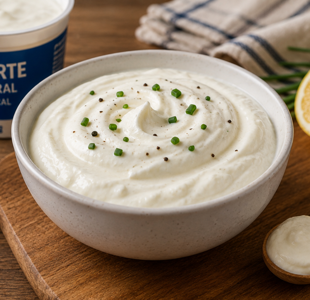Sour cream com iogurte