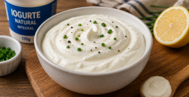 Sour cream com iogurte