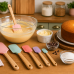 espátulas de silicone para fazer bolos e sobremesas