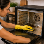 Como limpar forno elétrico por dentro com esponja macia