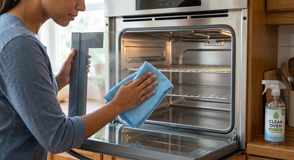 Como limpar o vidro do forno elétrico